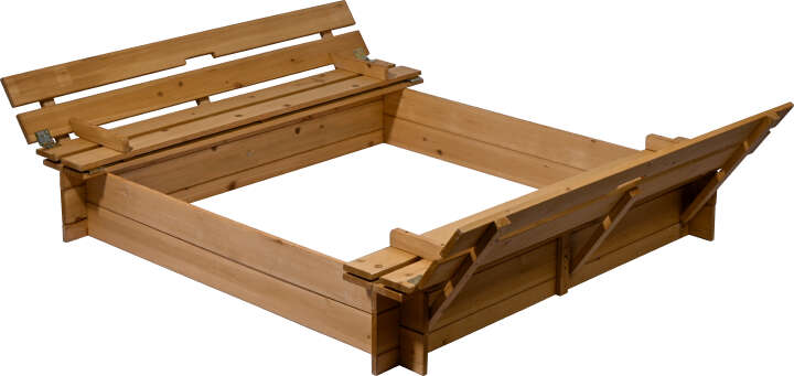 dobar Klappbarer Sandkasten mit Sitzbänken